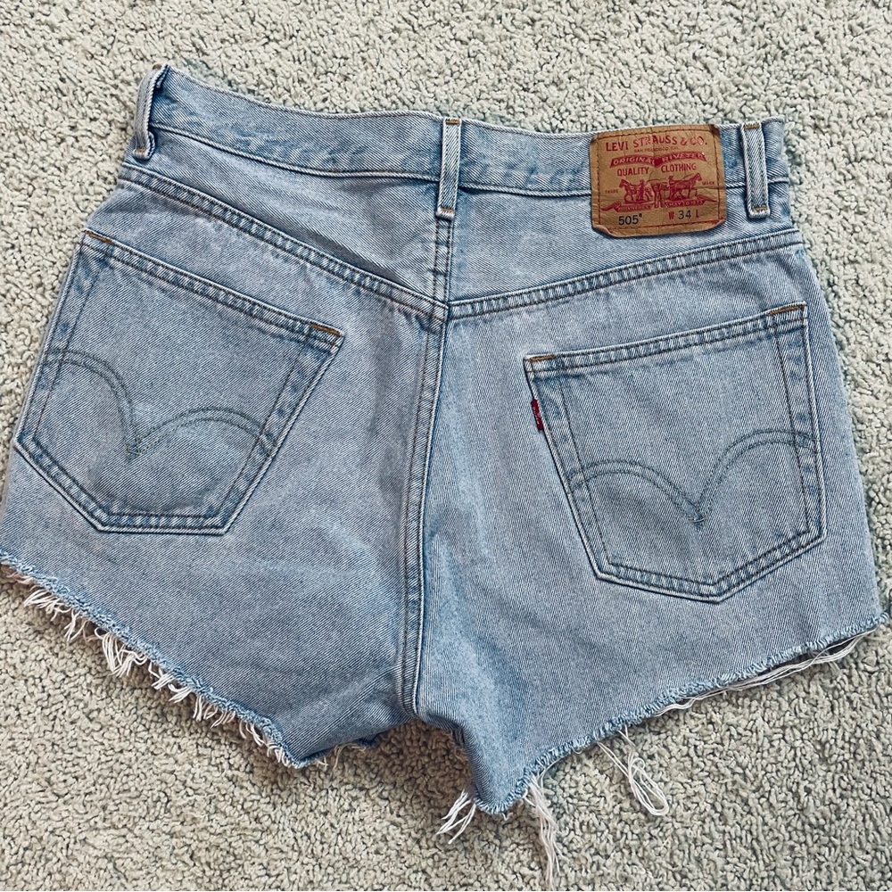 Levi's Light Blue Jean Shorts